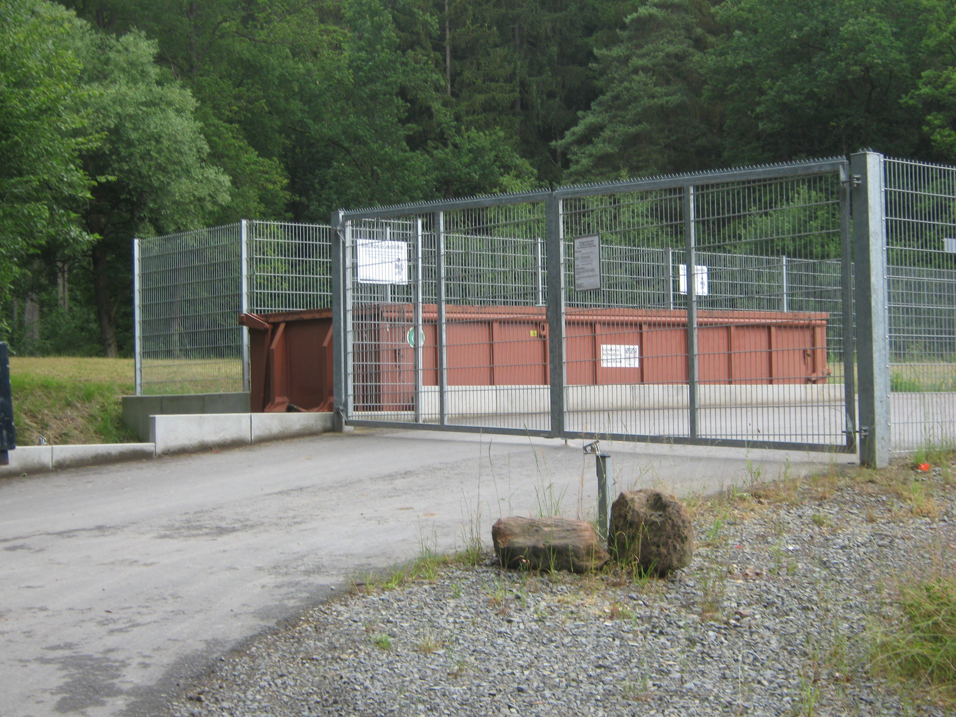 Grüngutsammel- und Schredderplatz